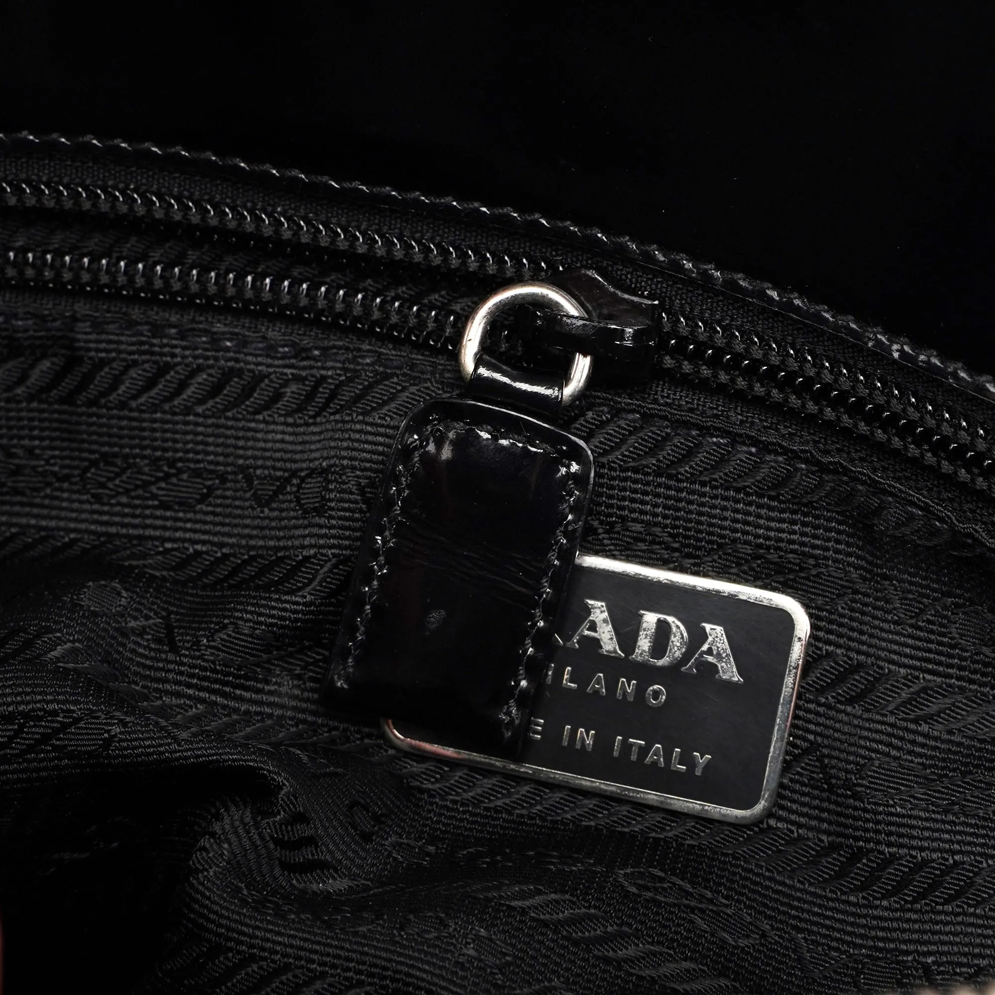1995 Black Spazzolato Tote Bag