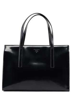 1995 Black Spazzolato Tote Bag