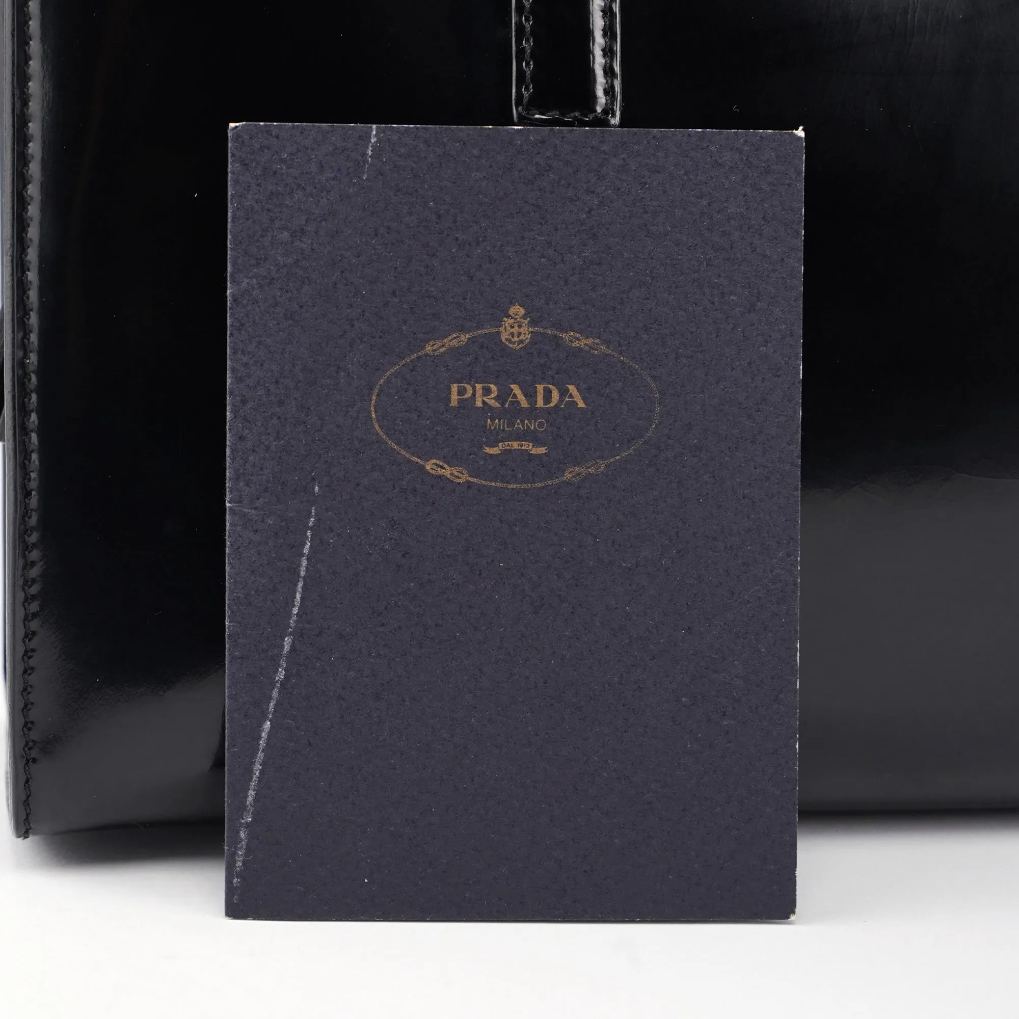 1995 Black Spazzolato Tote Bag