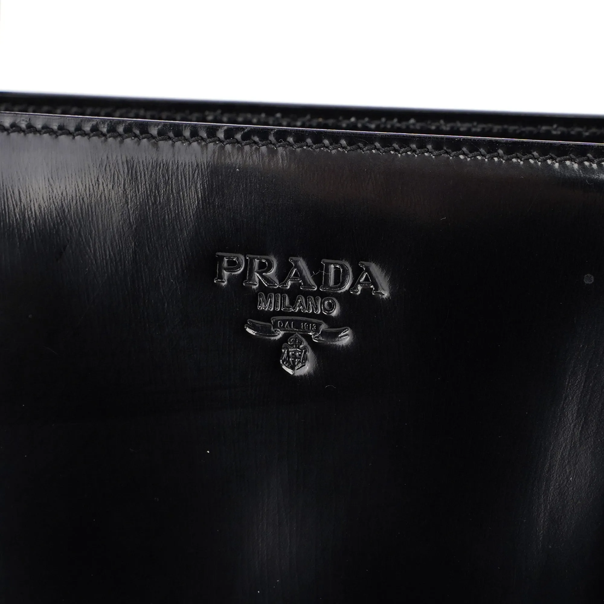 1995 Black Spazzolato Tote Bag