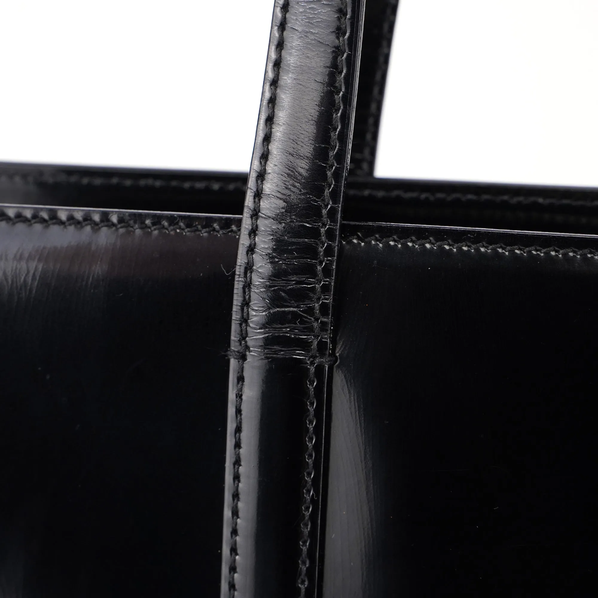 1995 Black Spazzolato Tote Bag