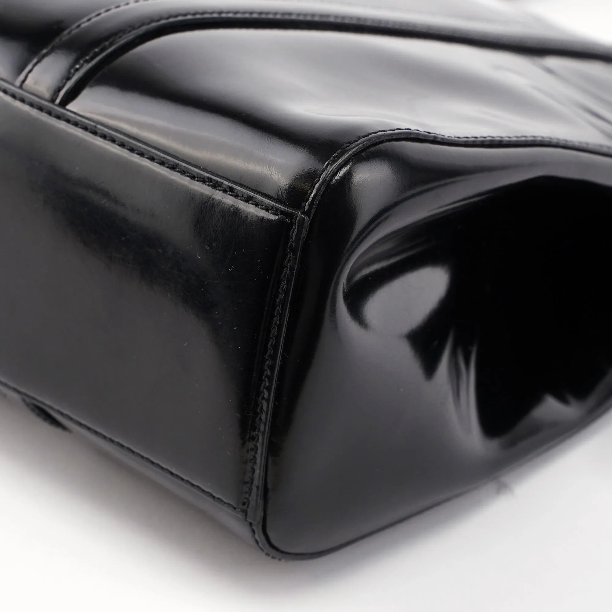 1995 Black Spazzolato Tote Bag