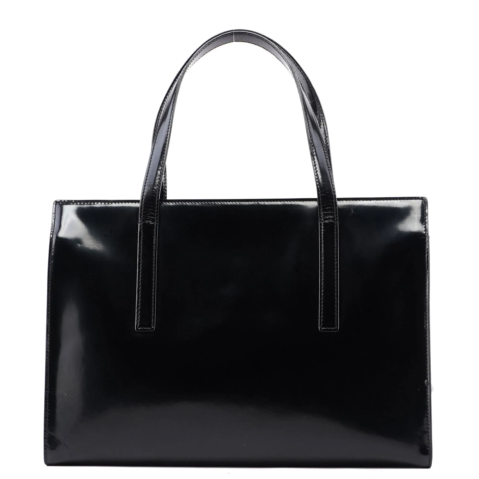 1995 Black Spazzolato Tote Bag