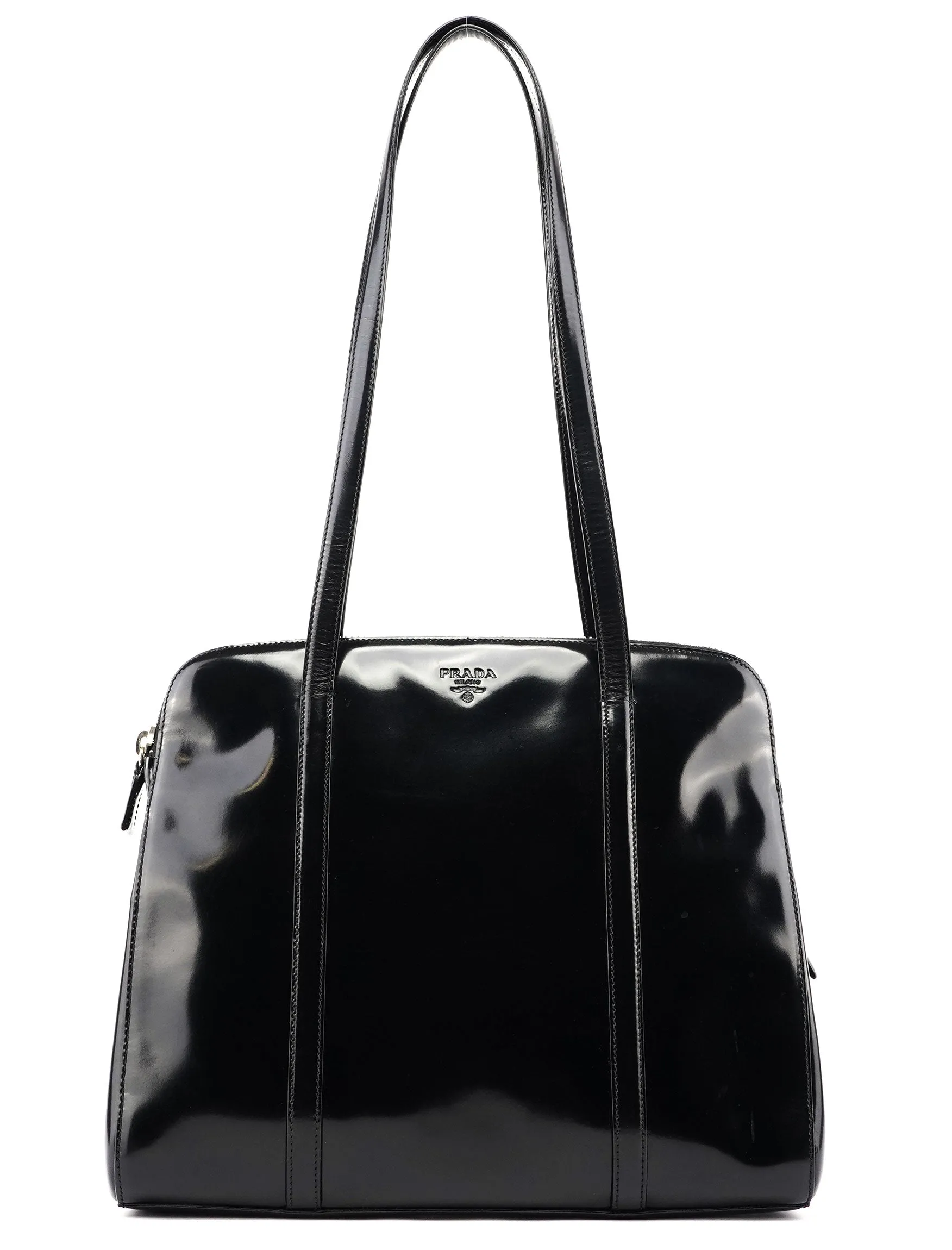 1995 Black Spazzolato Tote Bag