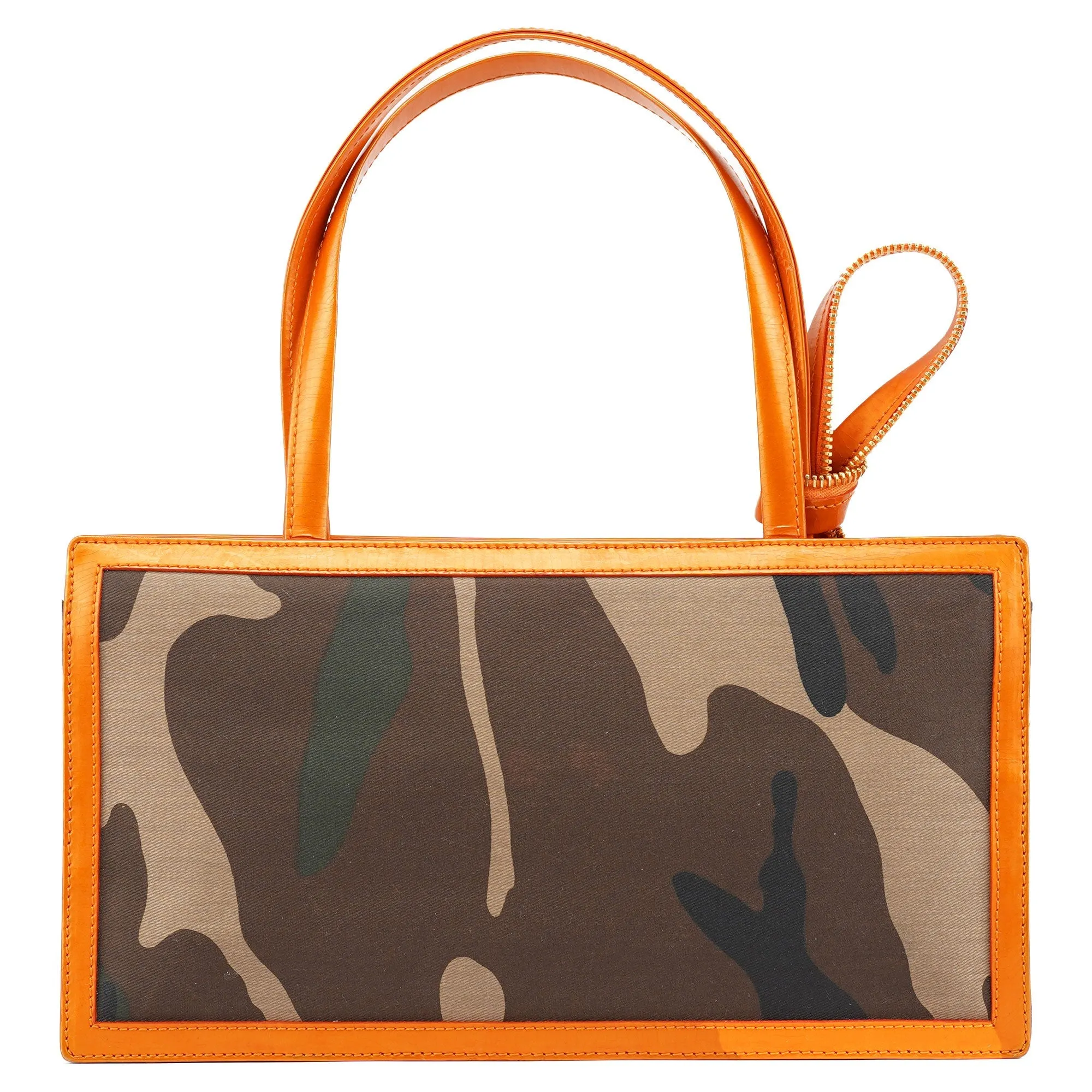 2001 Diorella Camo Orange Tote Bag