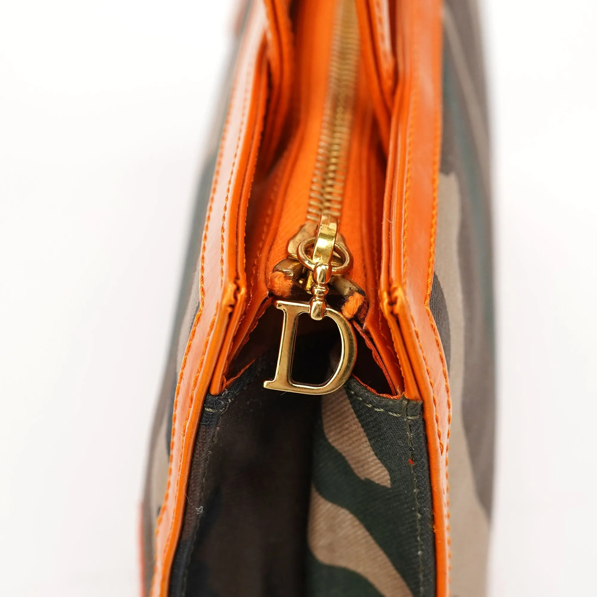 2001 Diorella Camo Orange Tote Bag