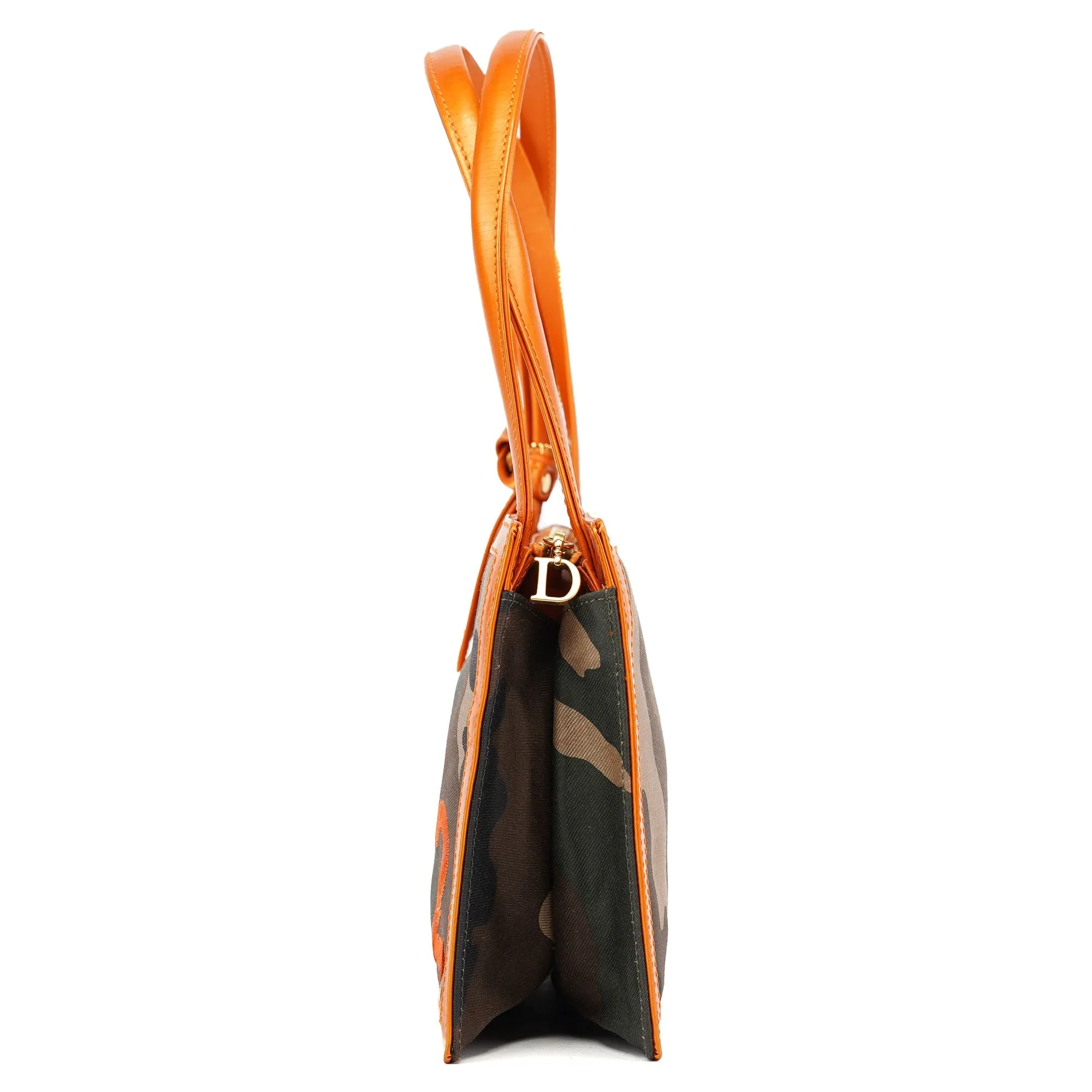 2001 Diorella Camo Orange Tote Bag