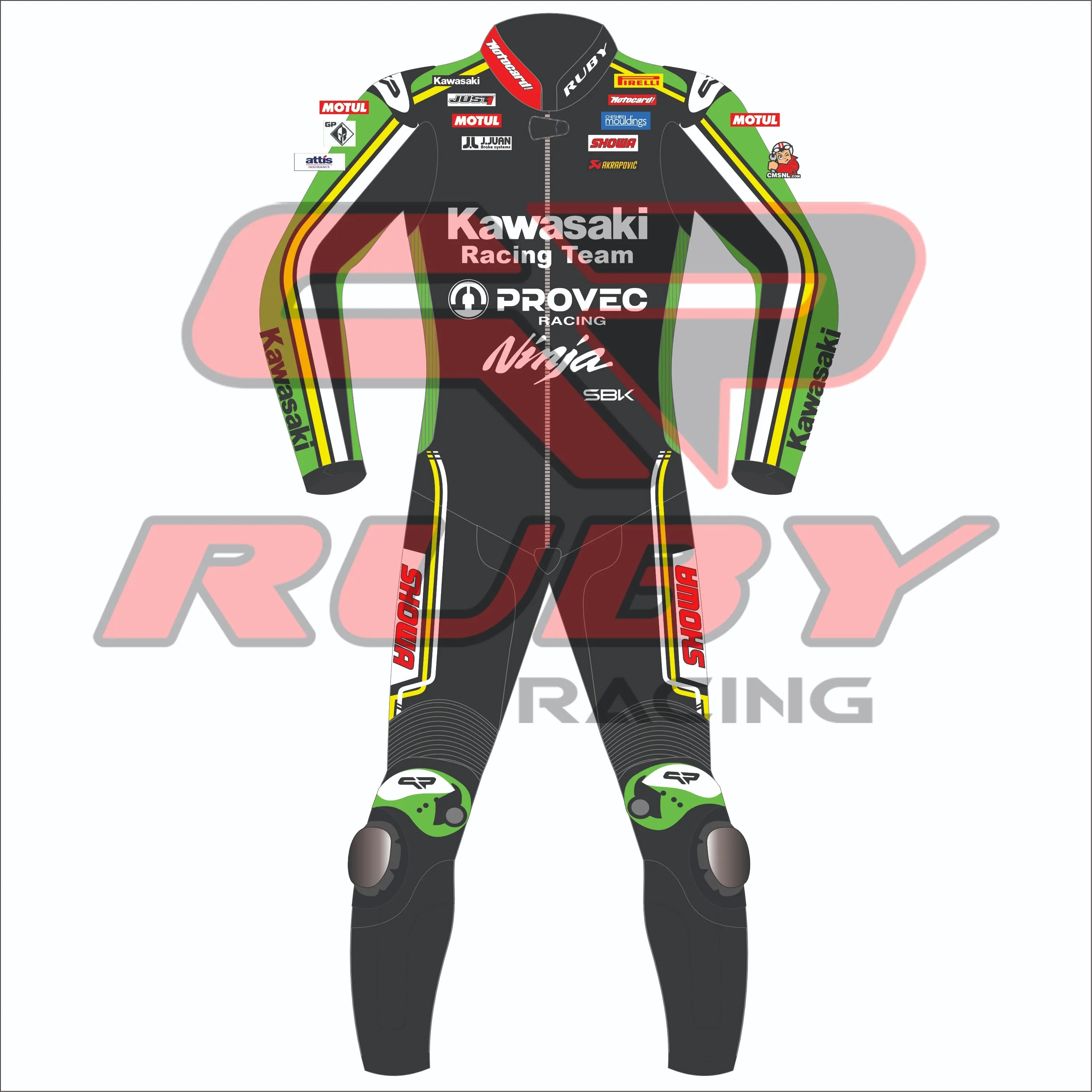 Alex Lowes WSKB 2024 Kawasaki Ninja Motorbike Suit
