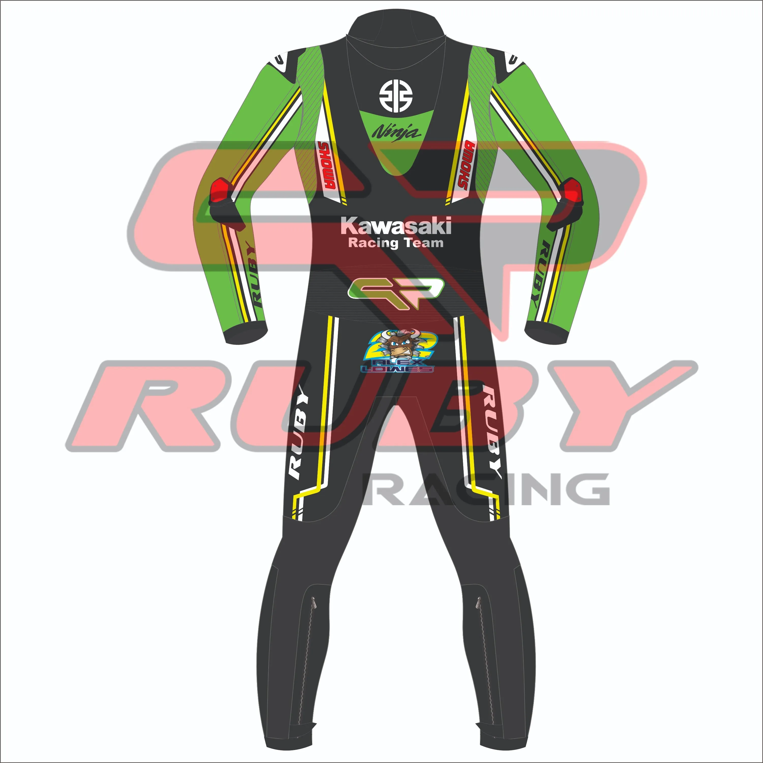 Alex Lowes WSKB 2024 Kawasaki Ninja Motorbike Suit