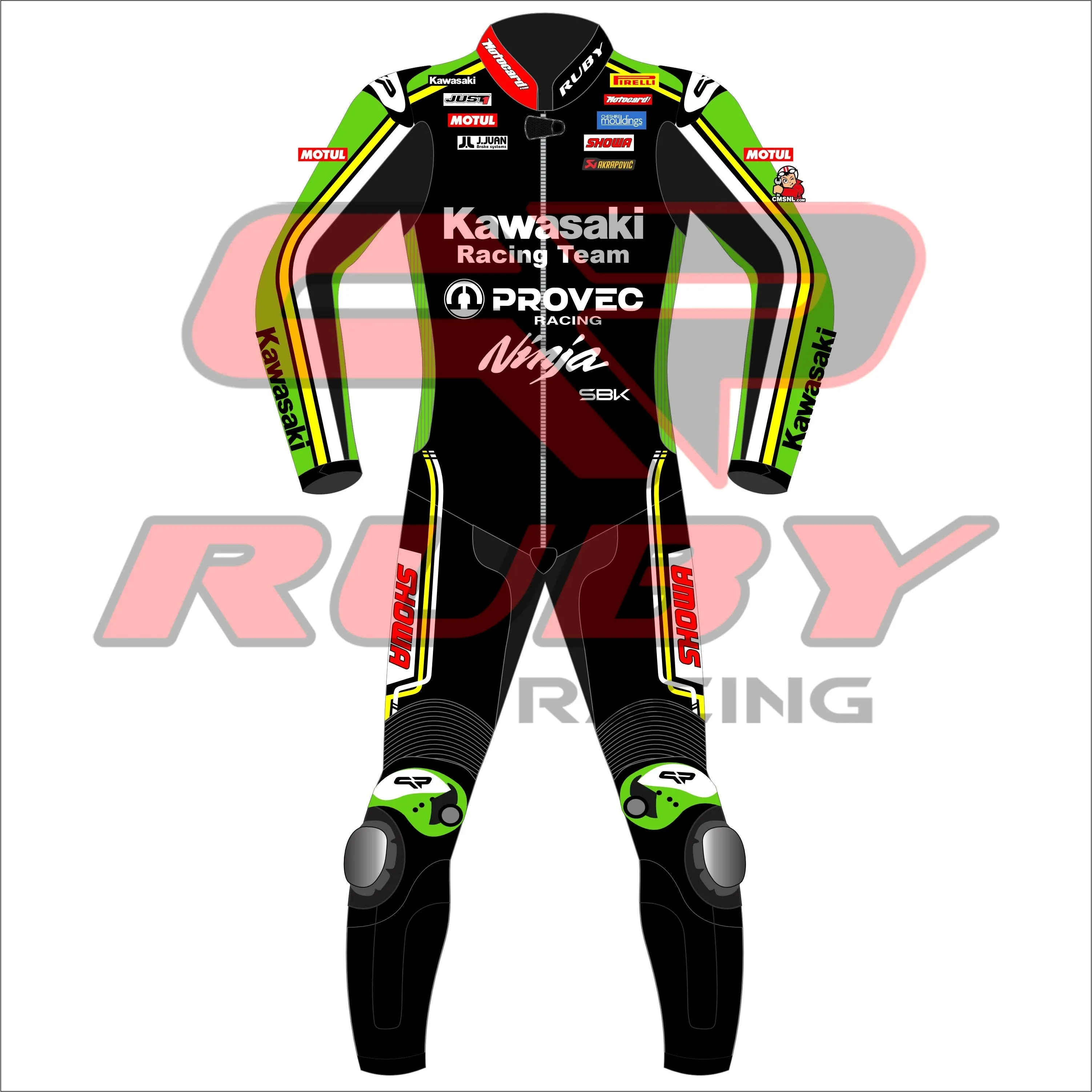Axel Bassani Kawasaki Ninja WSBK 2024 Race Suit