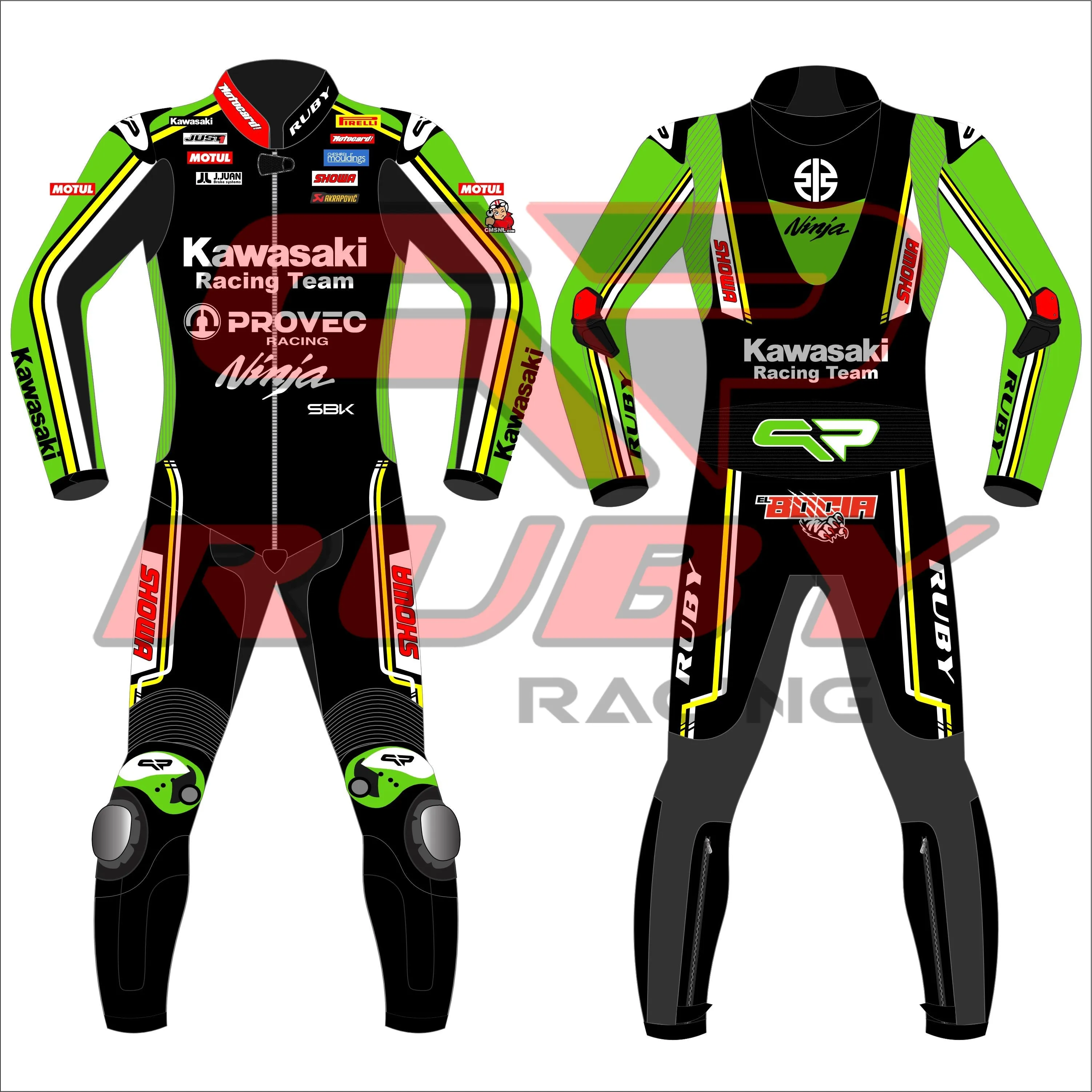 Axel Bassani Kawasaki Ninja WSBK 2024 Race Suit
