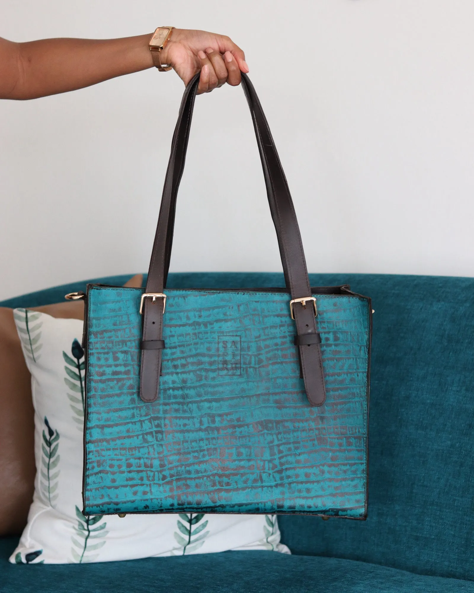 Bahari Leather Laptop Tote- LIMITED EDITION