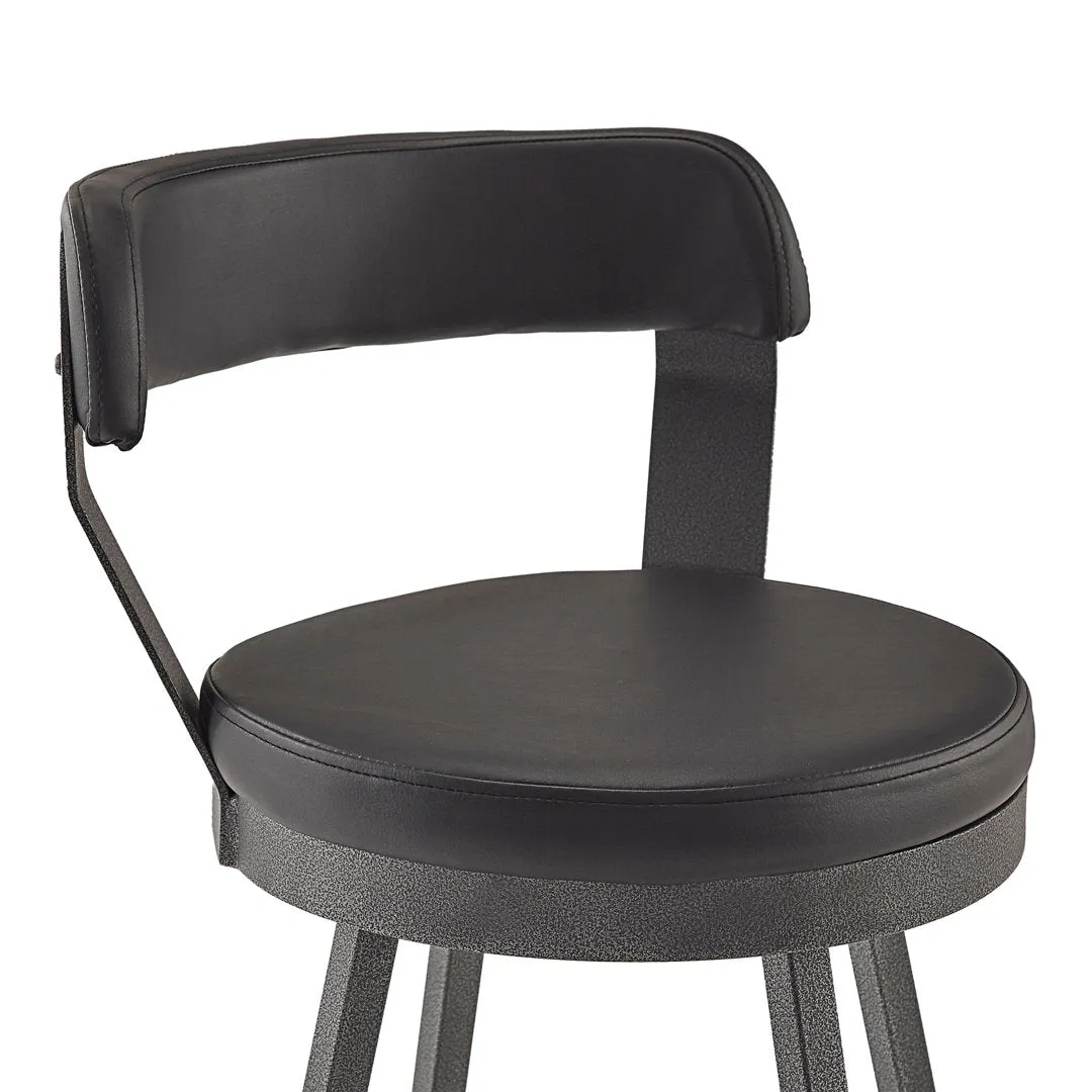 Berrin Bar & Counter Stool (Set of 2) Trent Austin Design® Upholstery: Black, Seat Height: Bar Stool (30.3" Seat Height)