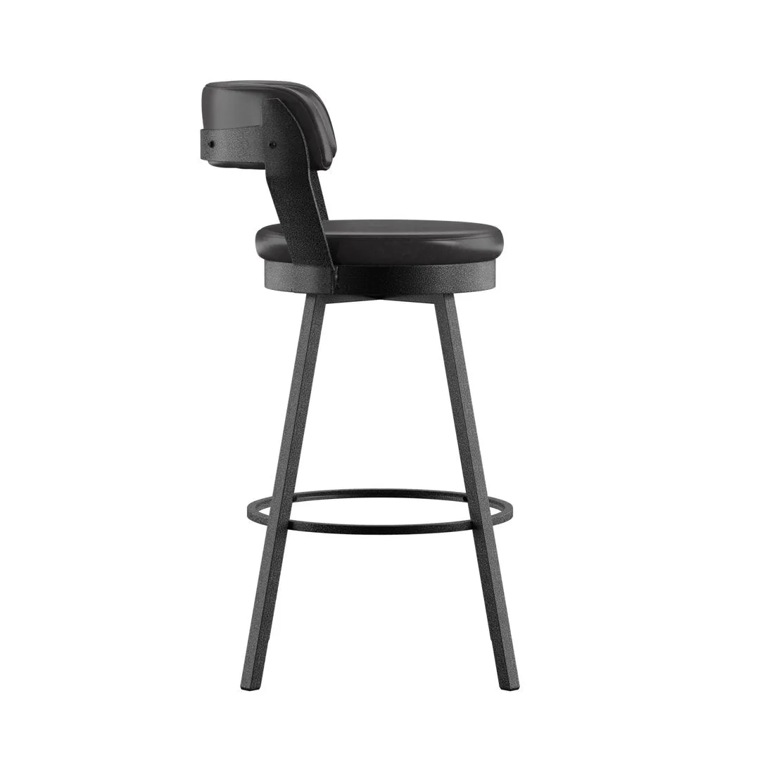 Berrin Bar & Counter Stool (Set of 2) Trent Austin Design® Upholstery: Black, Seat Height: Bar Stool (30.3" Seat Height)