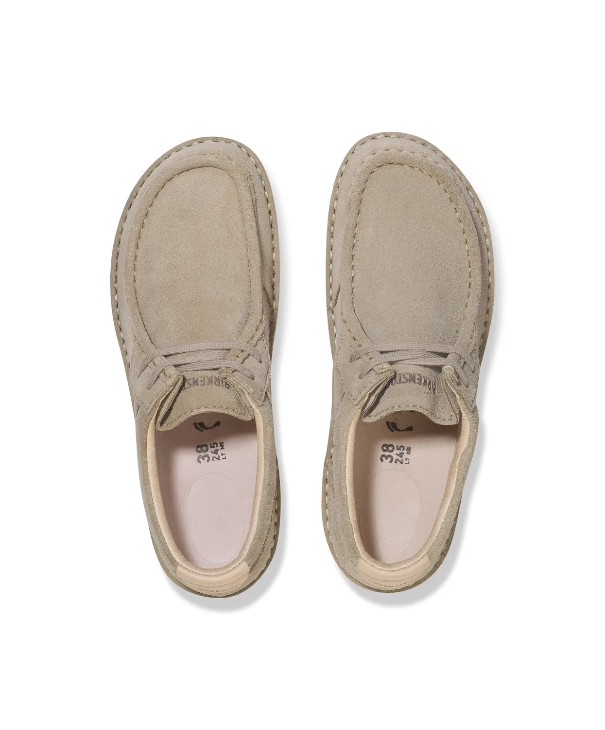 Birkenstock Pasadena Direct Moc Suede Leather Taupe Shoes