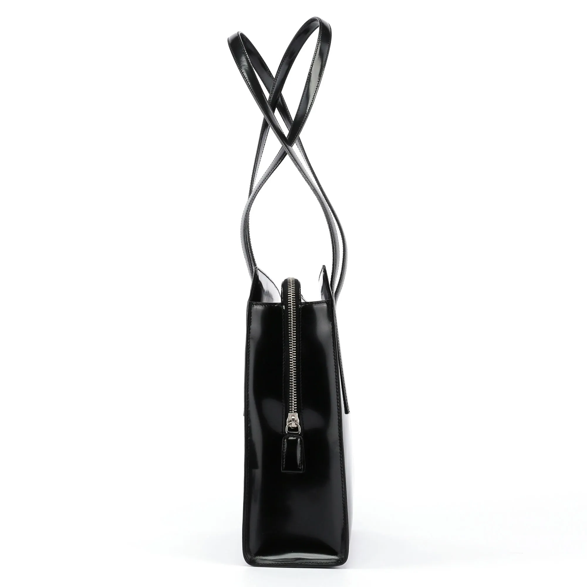 Black Spazzolato Tote