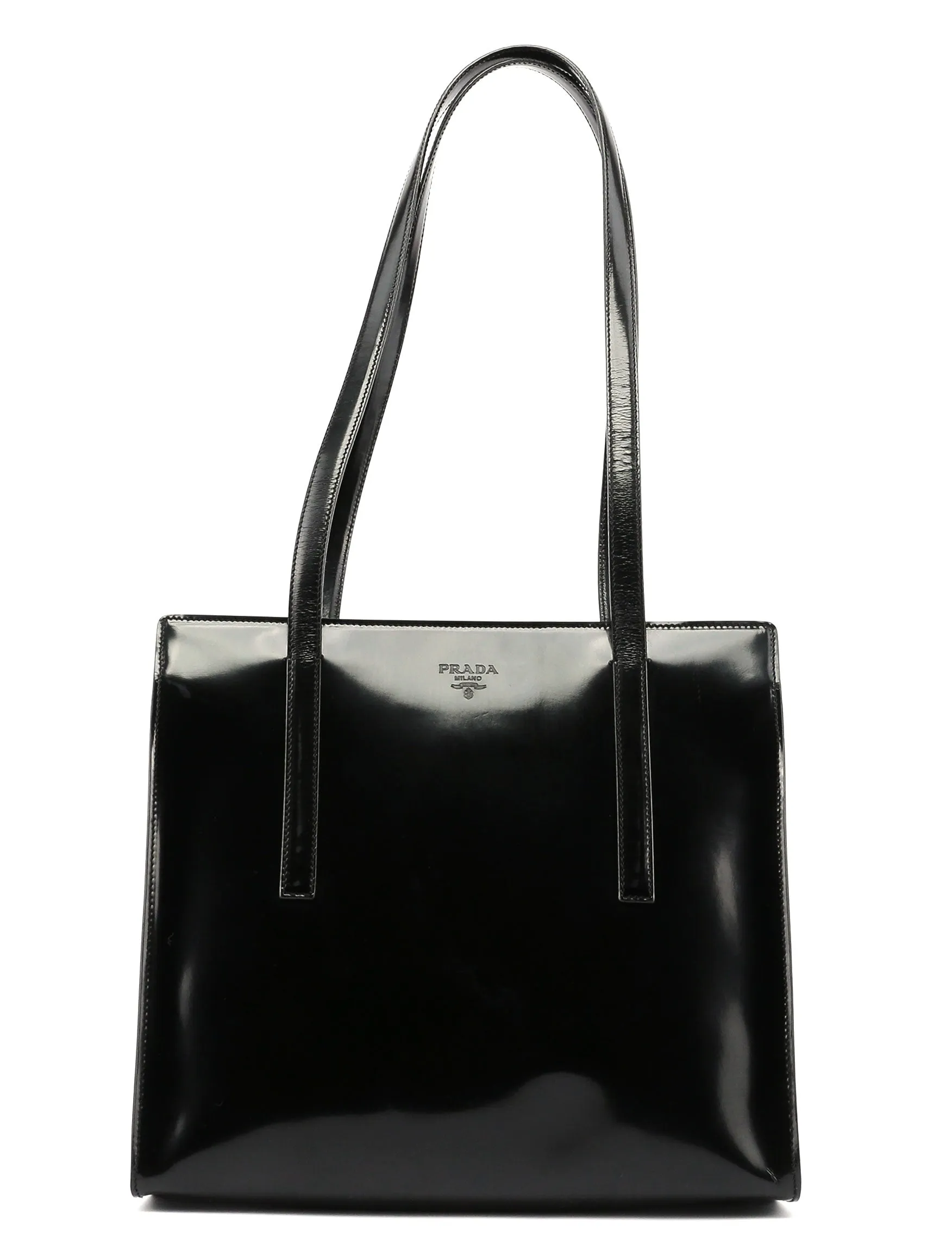 Black Spazzolato Tote
