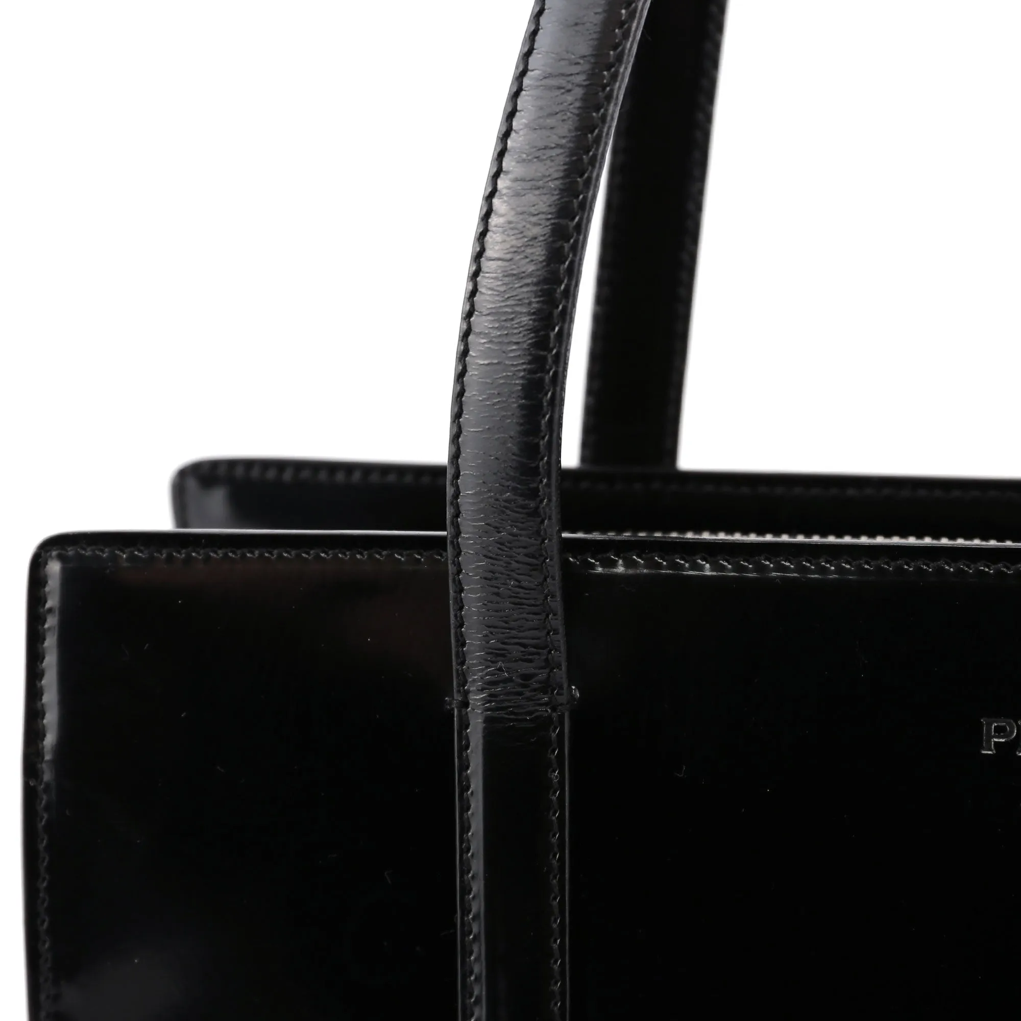 Black Spazzolato Tote