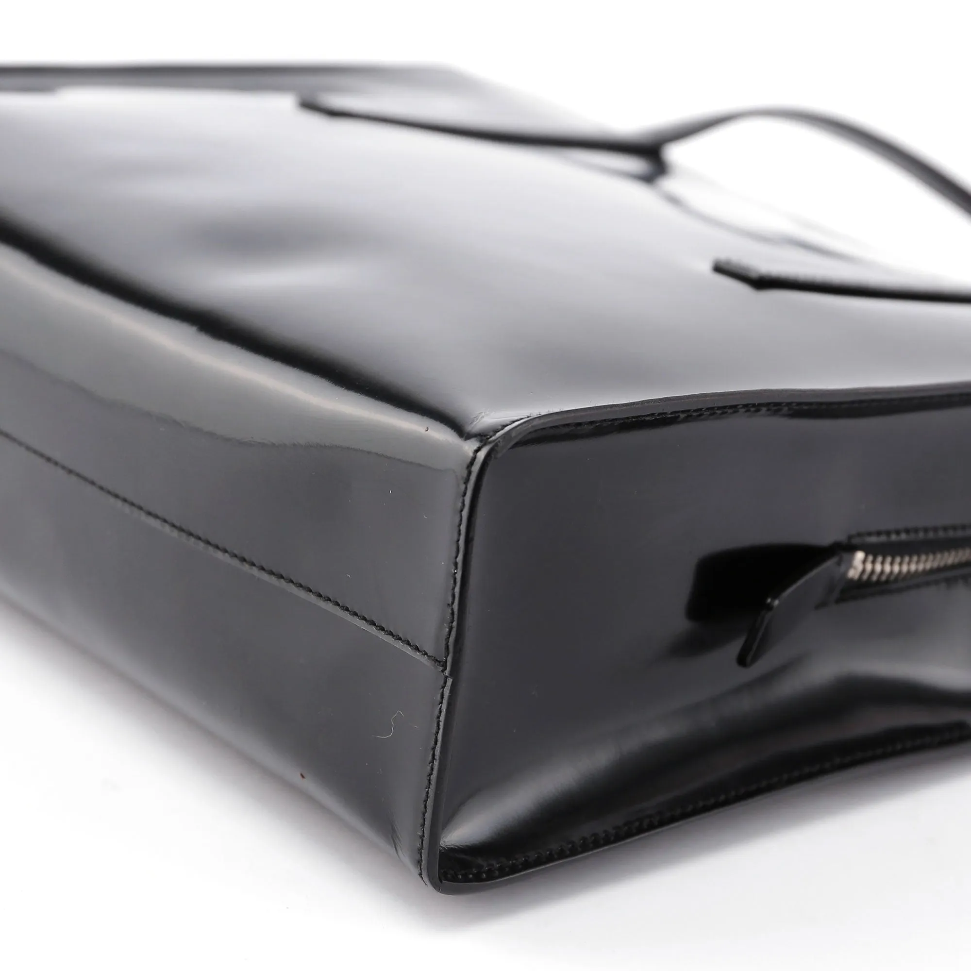 Black Spazzolato Tote