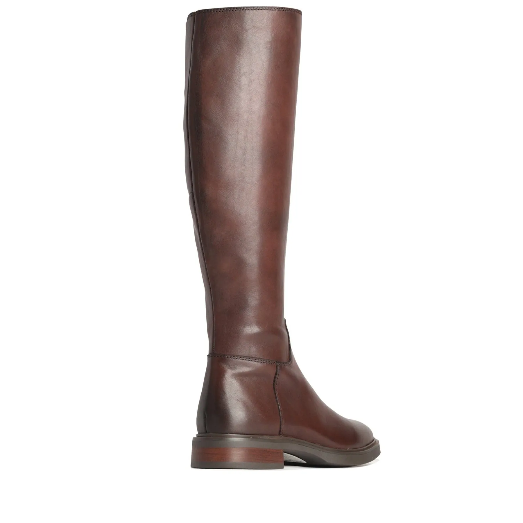 BLANCHE LEATHER LONG SADDLED BOOTS