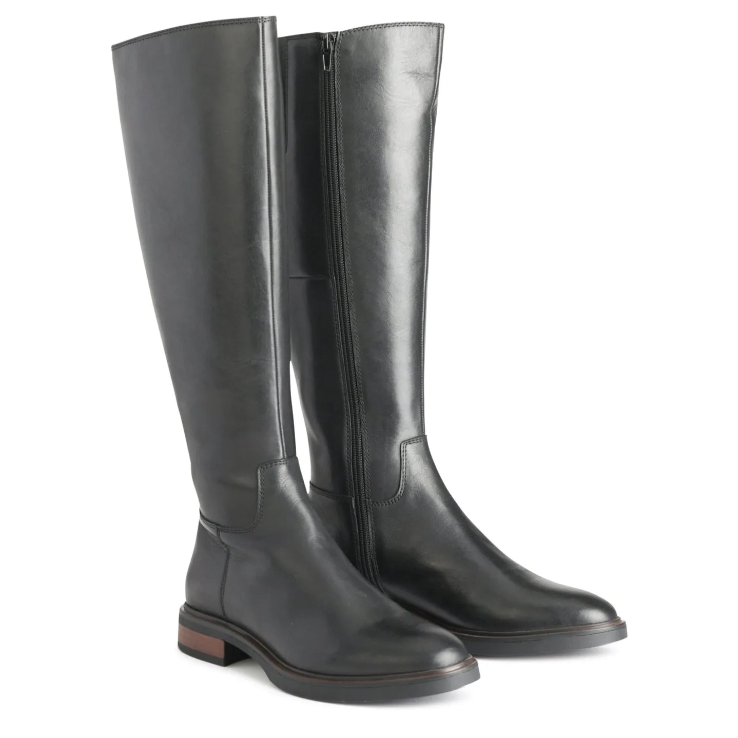 BLANCHE LEATHER LONG SADDLED BOOTS