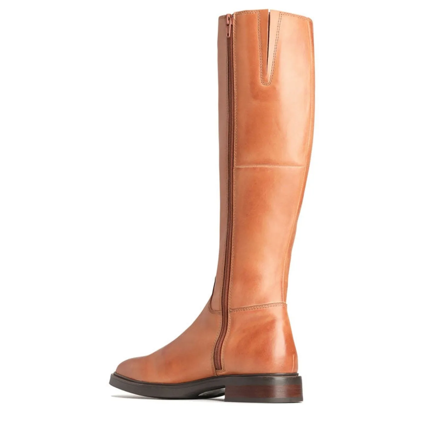 BLANCHE LEATHER LONG SADDLED BOOTS