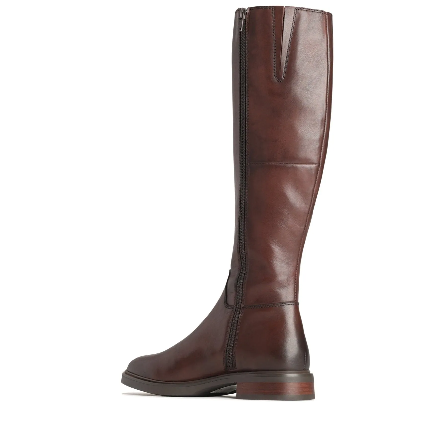 BLANCHE LEATHER LONG SADDLED BOOTS