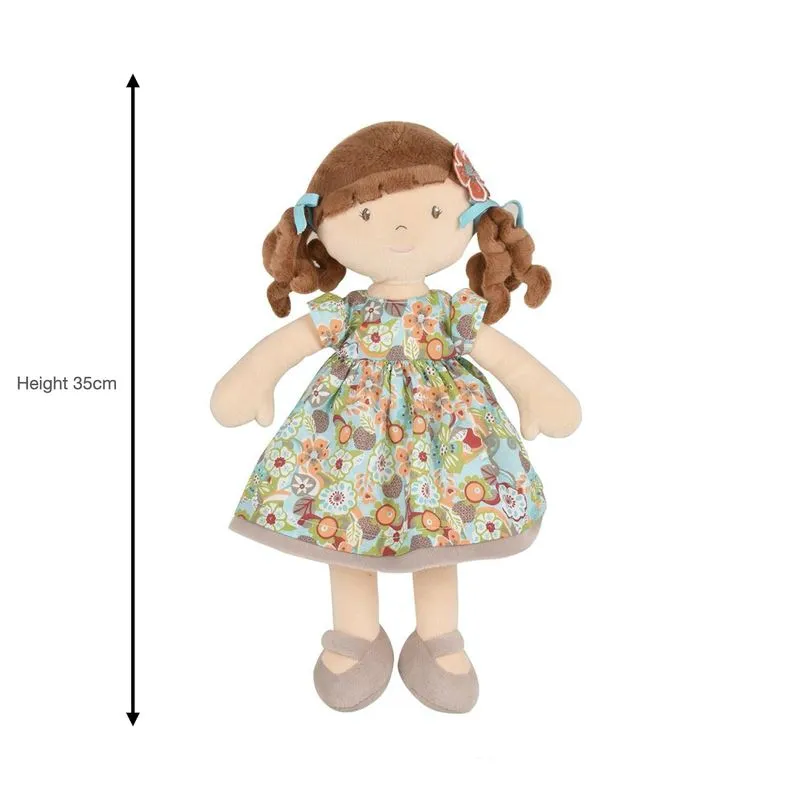 BONIKKA Summer Flower Kid Doll with Brunette  Hair