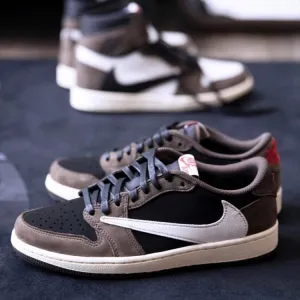 Brand New Air Jordan 1 Retro Low Barb 'Travis Scott'