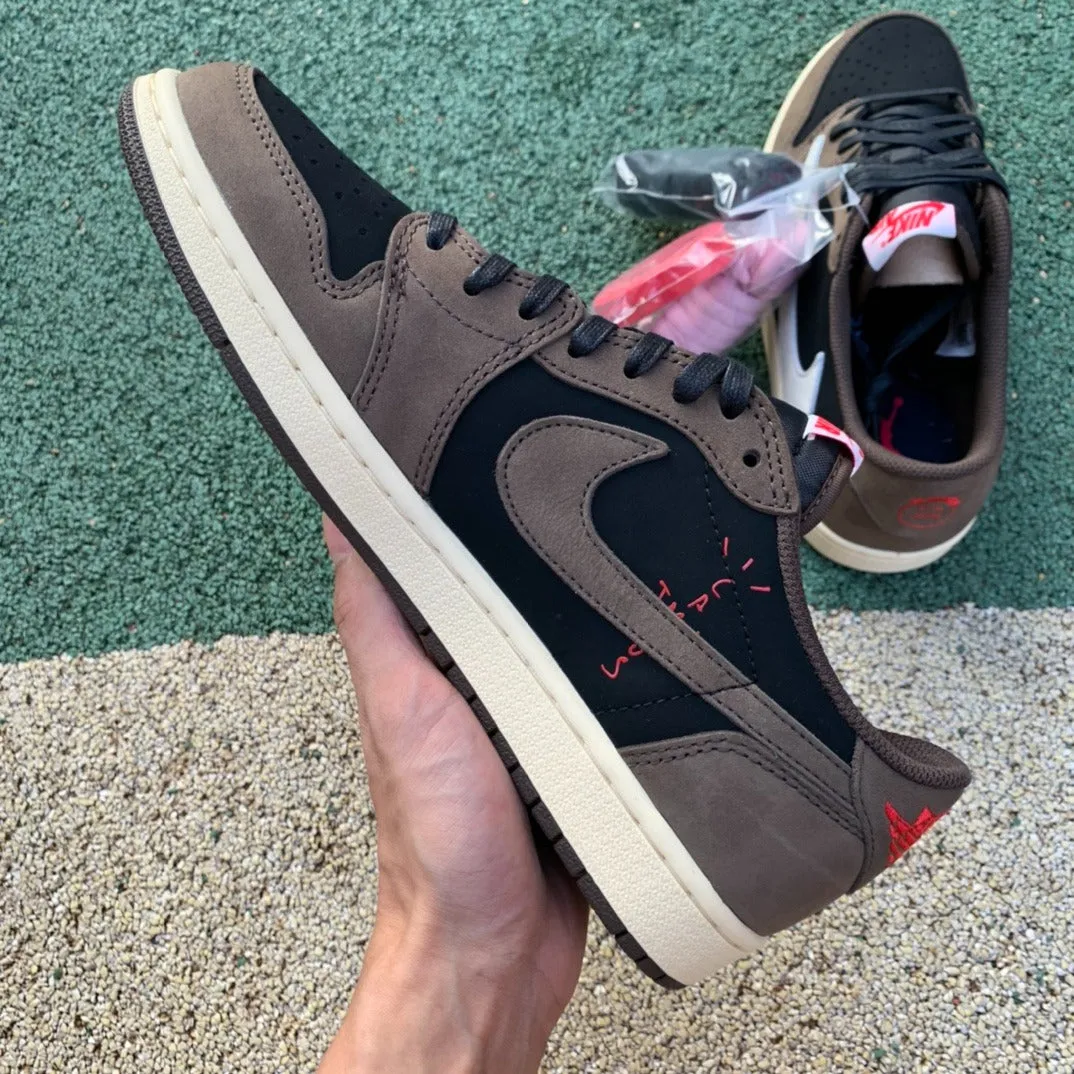 Brand New Air Jordan 1 Retro Low Barb 'Travis Scott'