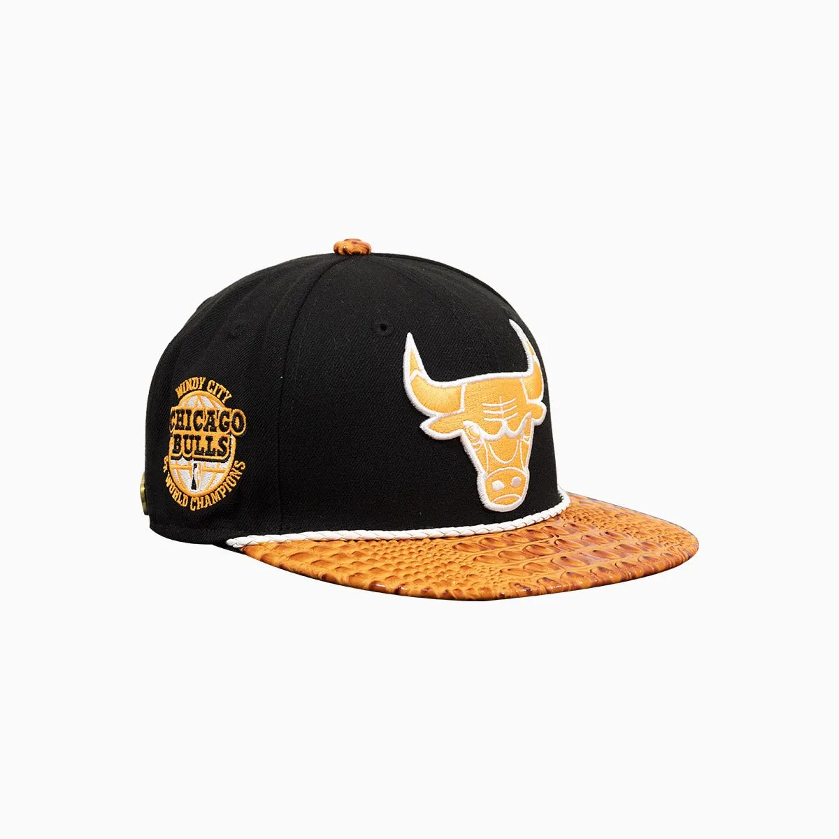Breyer's Buck 50 Chicago Bulls Hat With Leather Visor