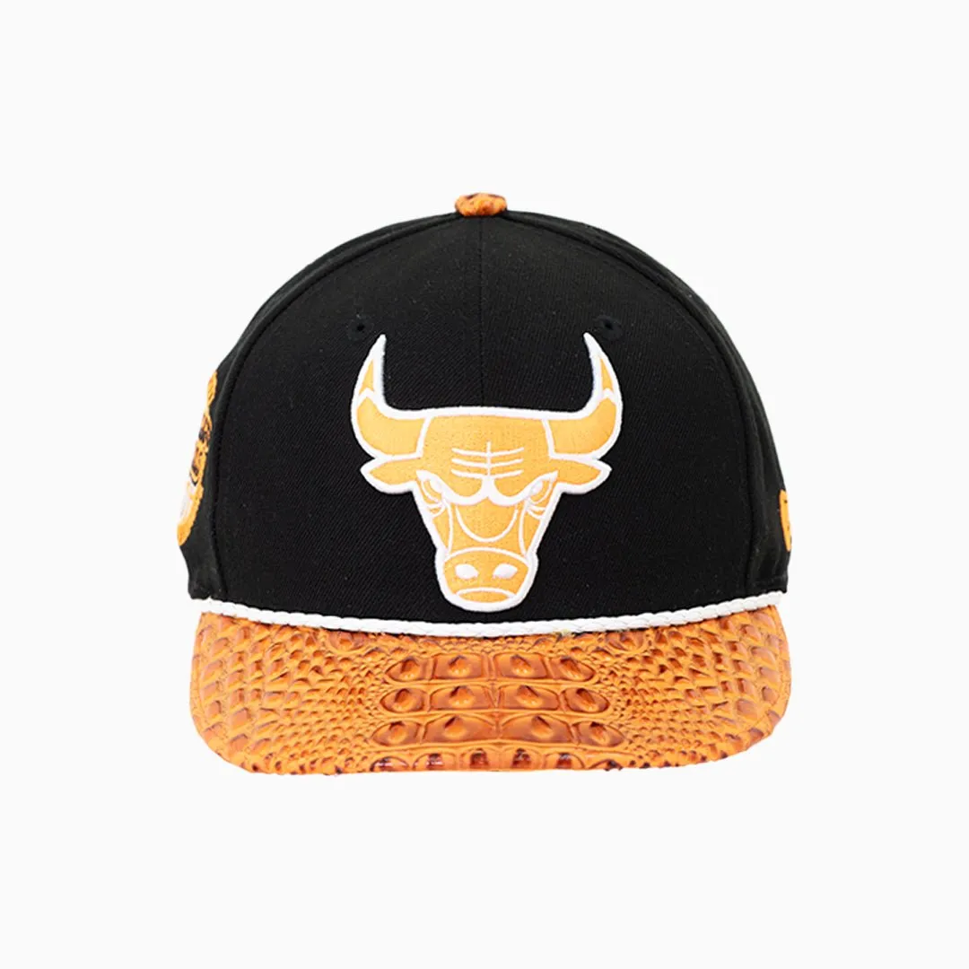 Breyer's Buck 50 Chicago Bulls Hat With Leather Visor
