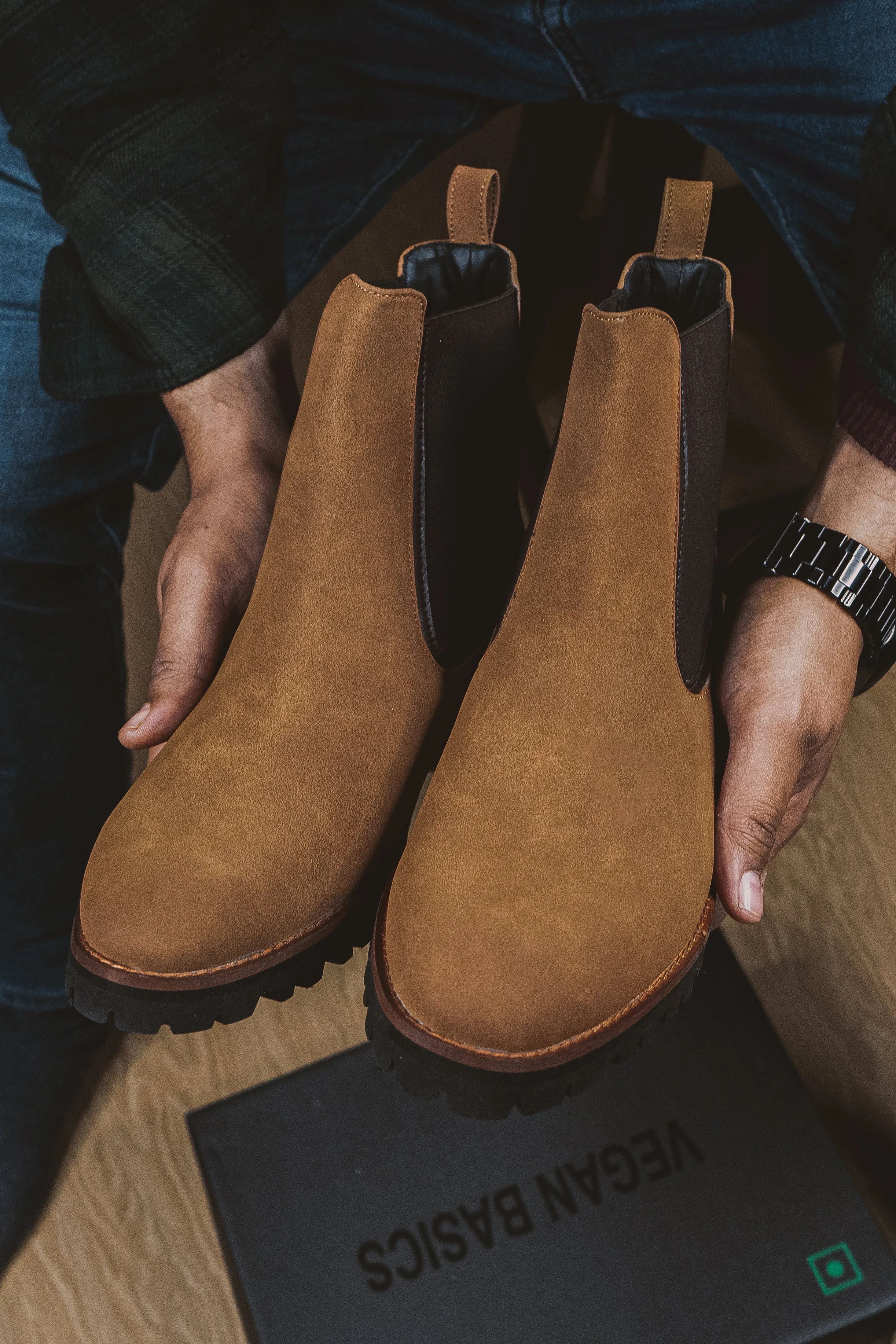 Brigadier Camel Boots