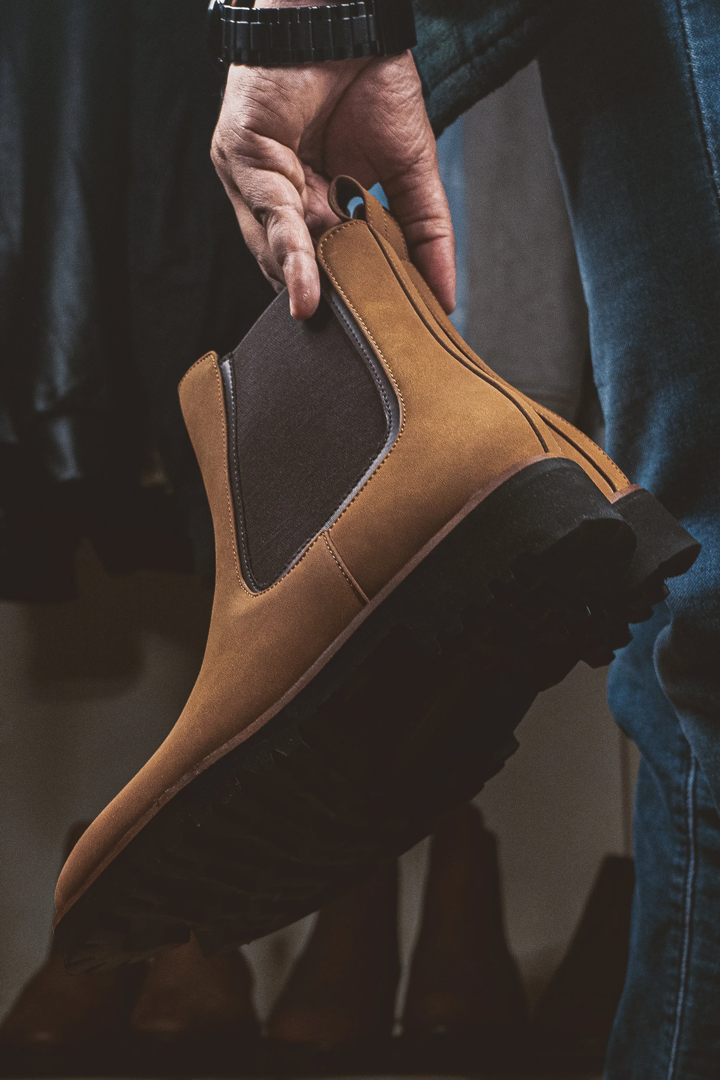 Brigadier Camel Boots