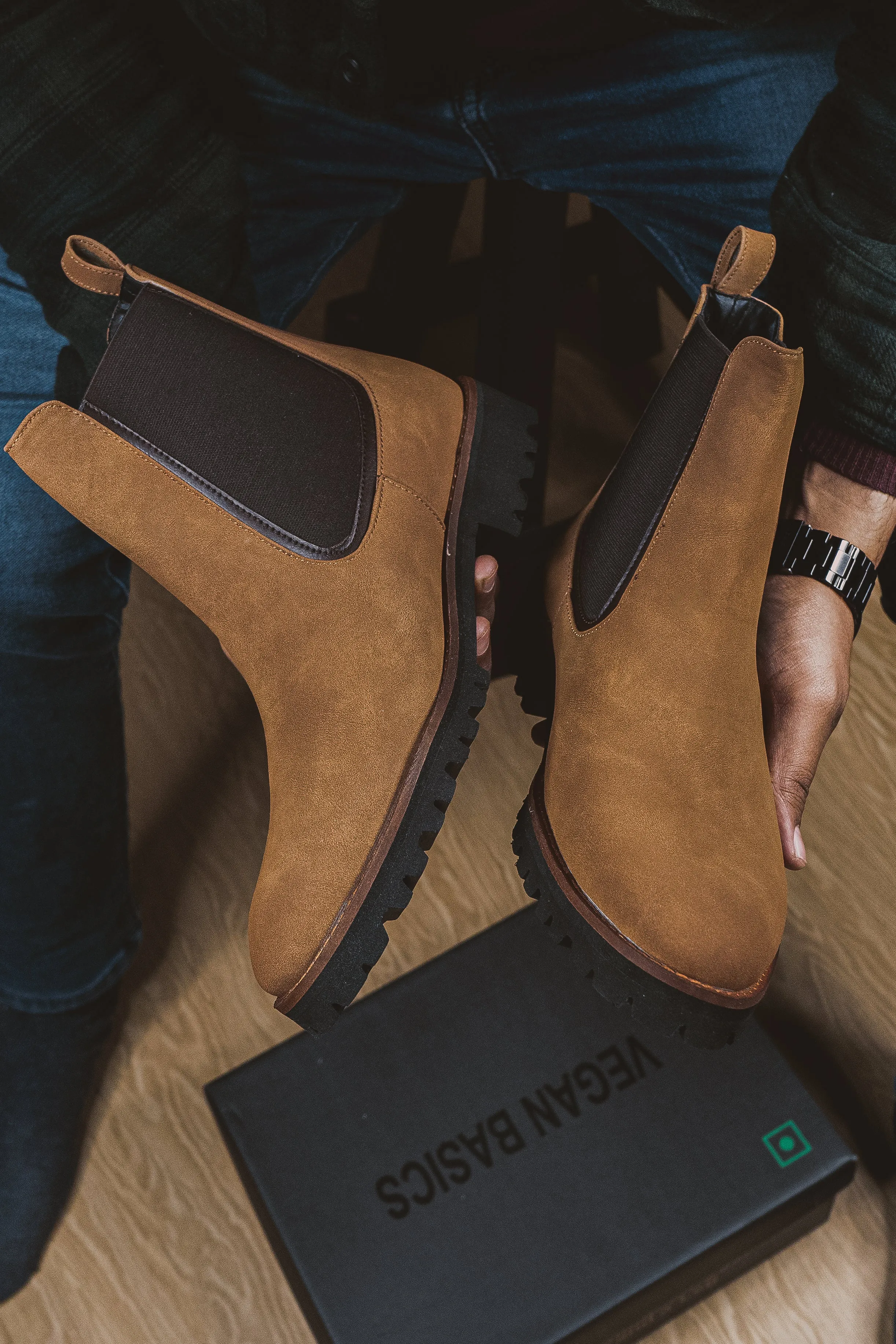 Brigadier Camel Boots