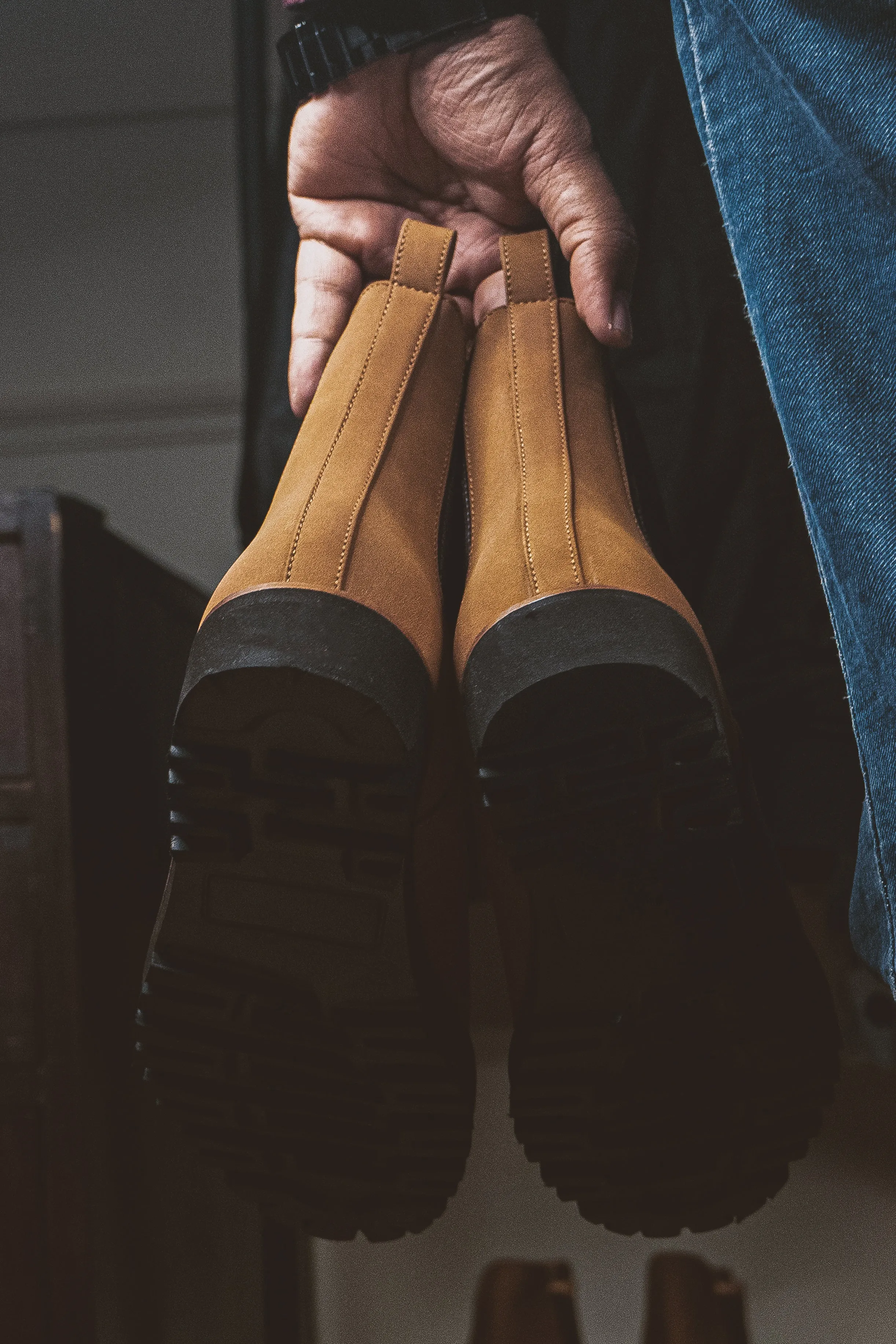 Brigadier Camel Boots
