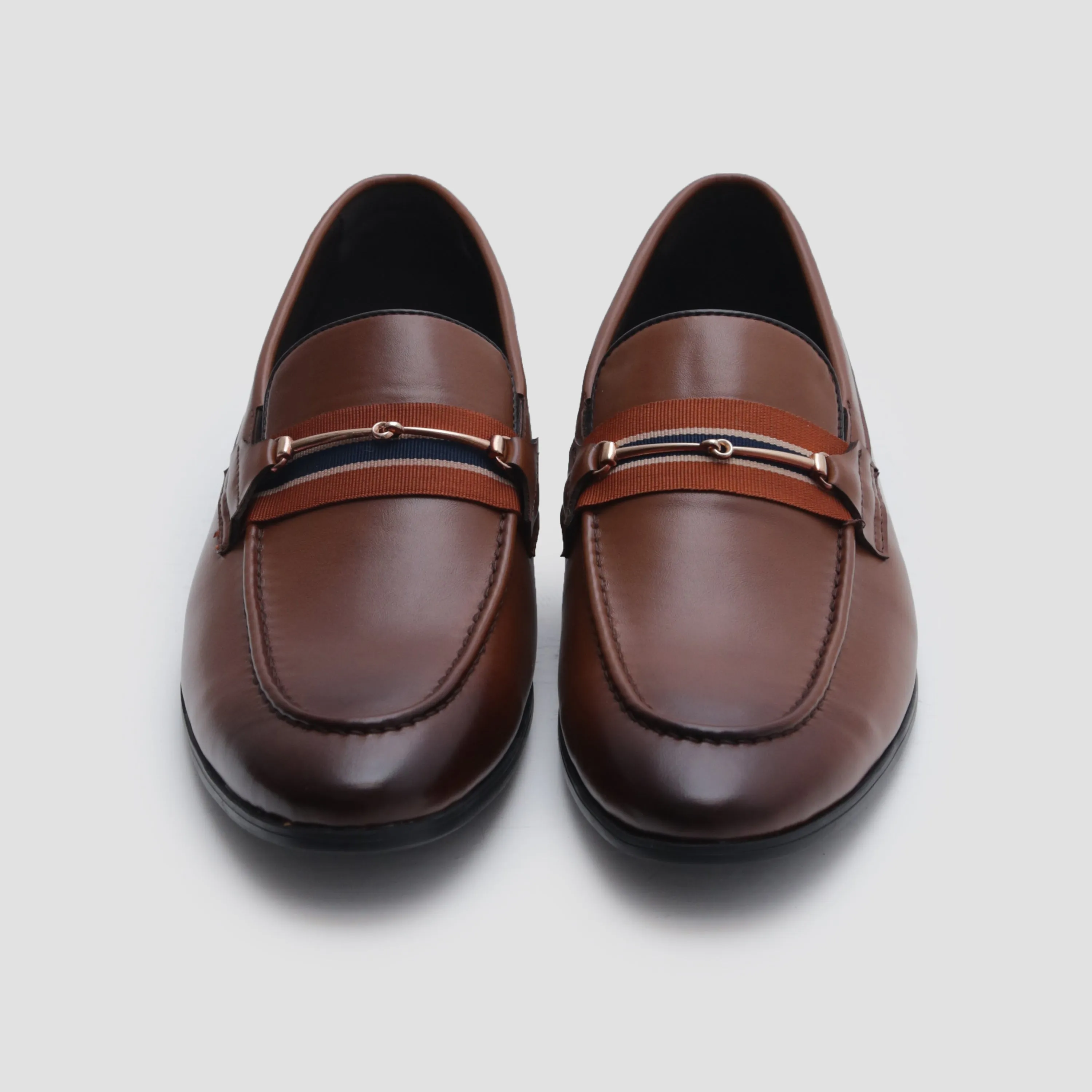 BROWN PLAIN VAMP SHOES