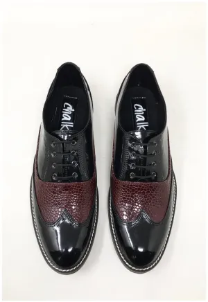 Burgundy Mamba Brogues
