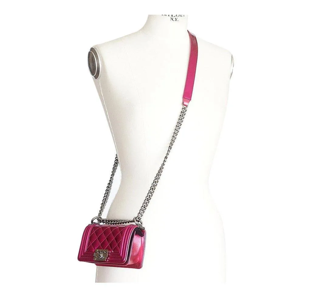 Chanel Mini Boy Bag Fuschia