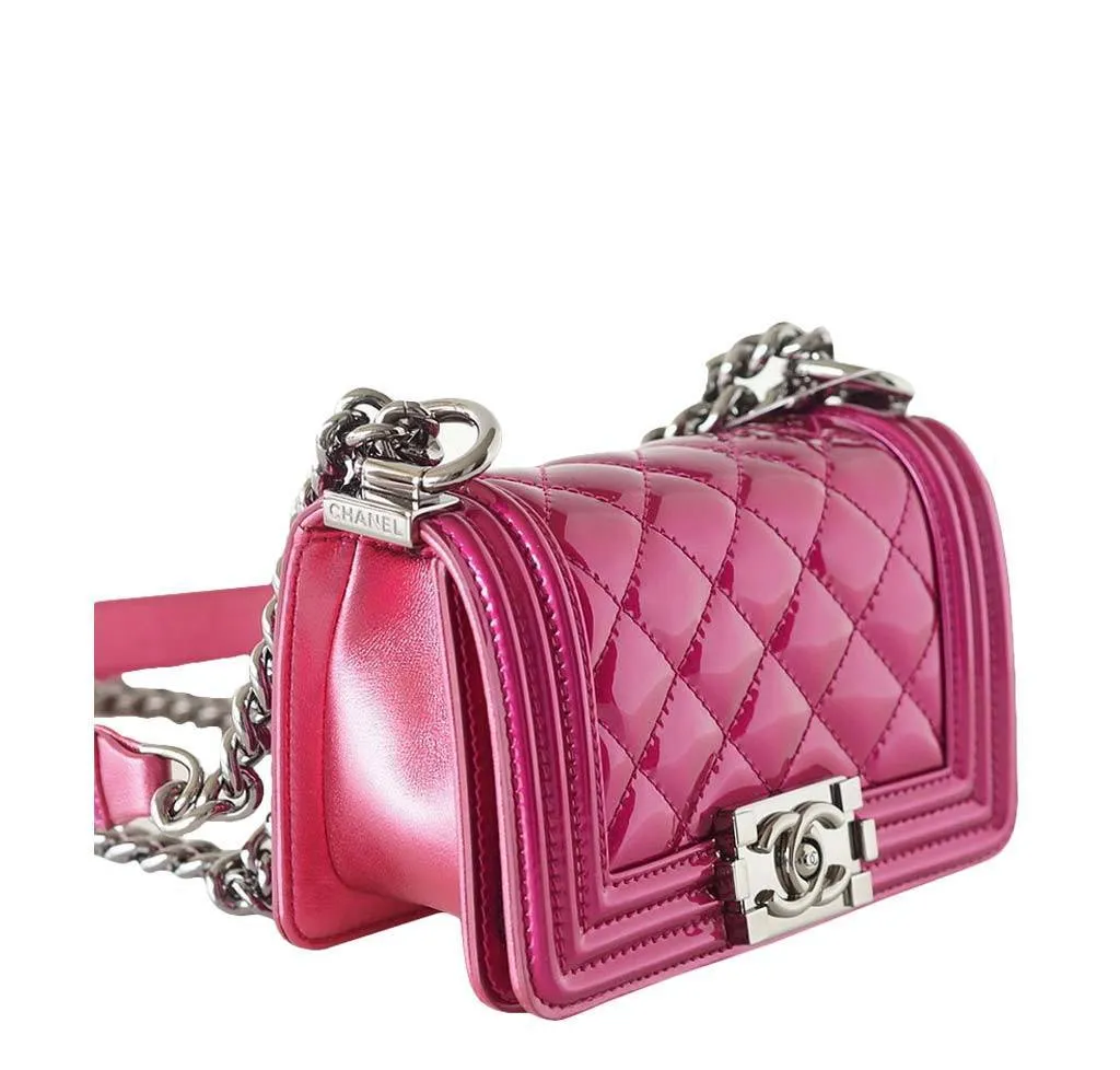 Chanel Mini Boy Bag Fuschia