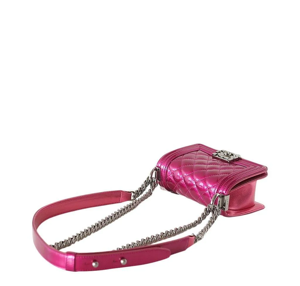 Chanel Mini Boy Bag Fuschia