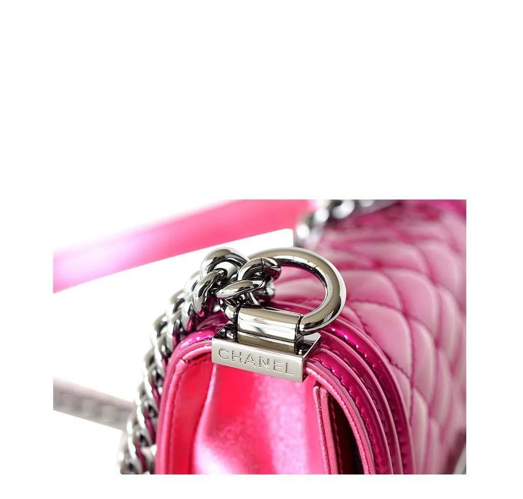 Chanel Mini Boy Bag Fuschia