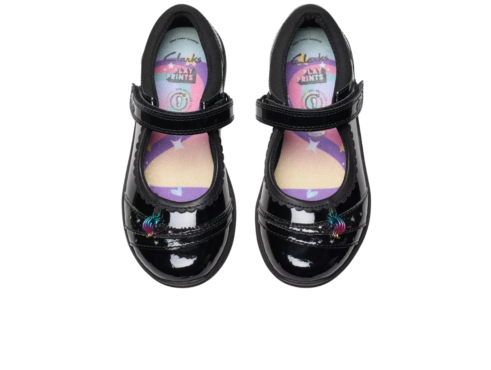 Clarks Relda Spark Kids - Black Patent
