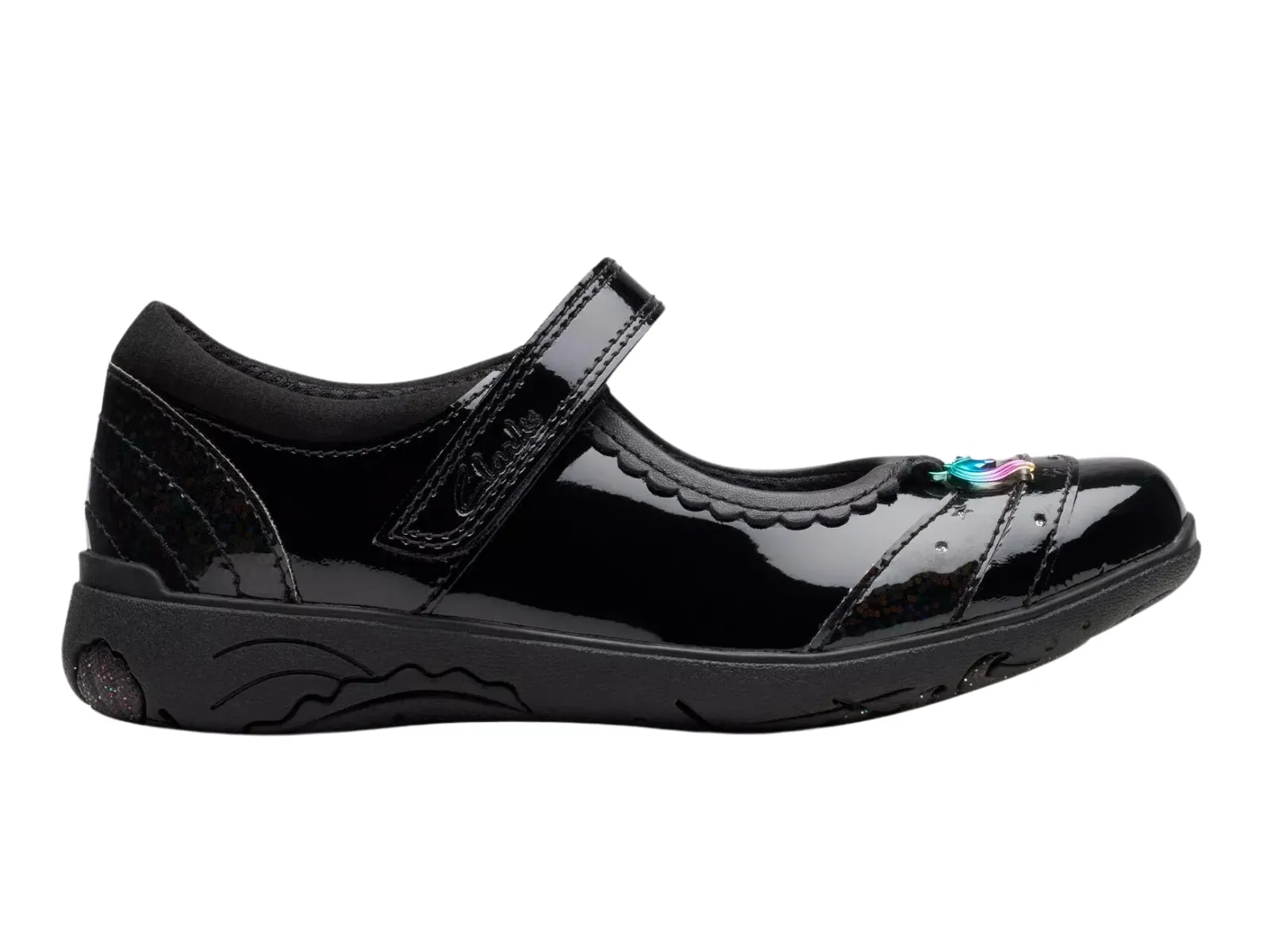 Clarks Relda Spark Kids - Black Patent