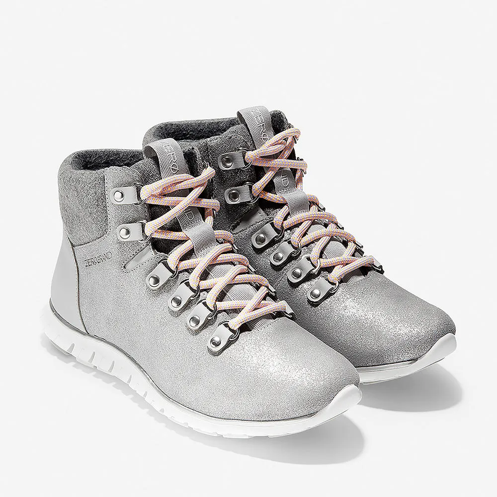Cole Haan ZERØGRAND Hiker Silver Nubuck/Metallic