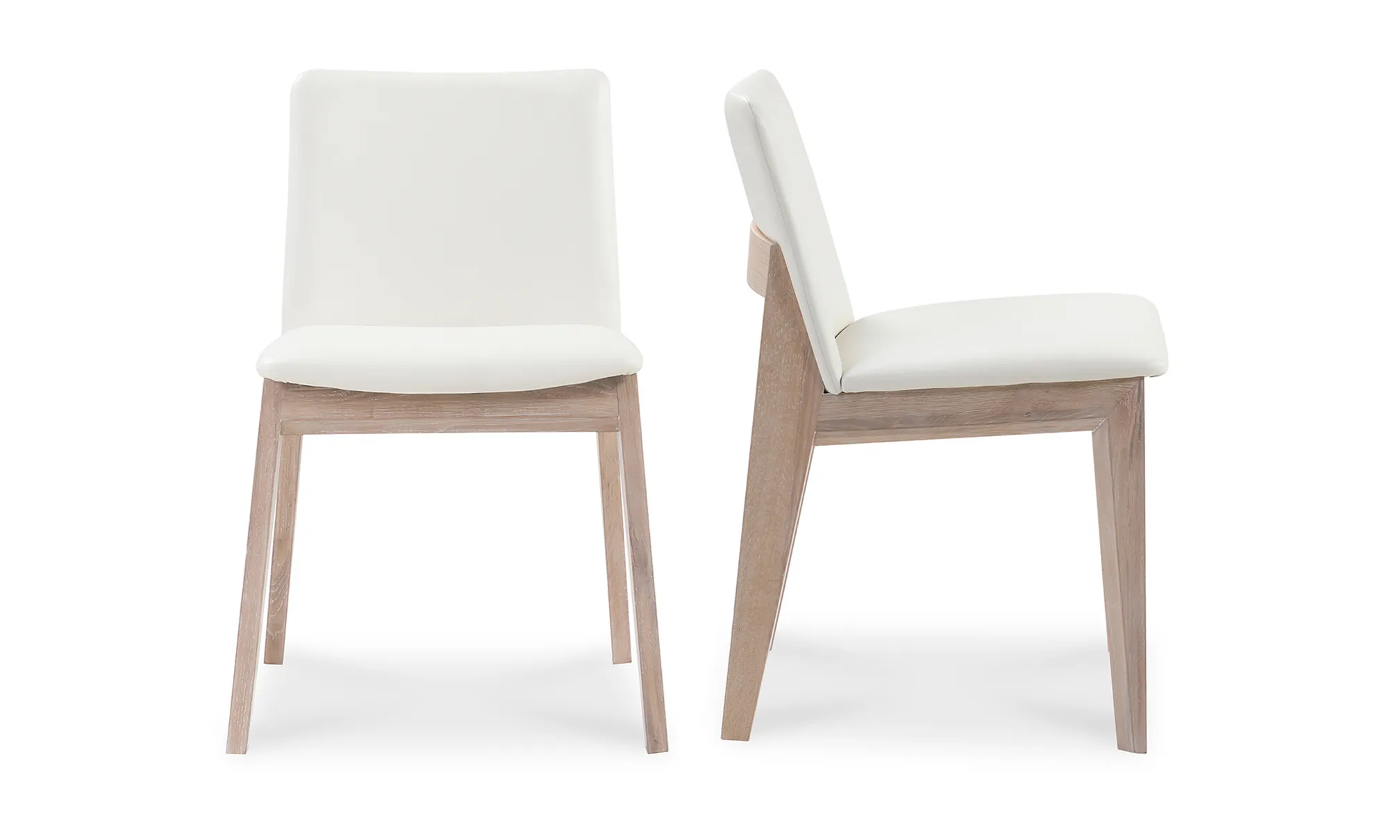 Deco Oak Dining Chair Cream White