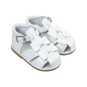 Dina White Patent Sandal