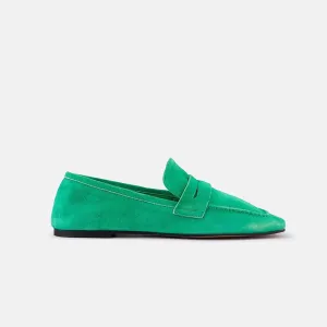 DOF STUDIOS Francesca Loafers - Emerald Suede