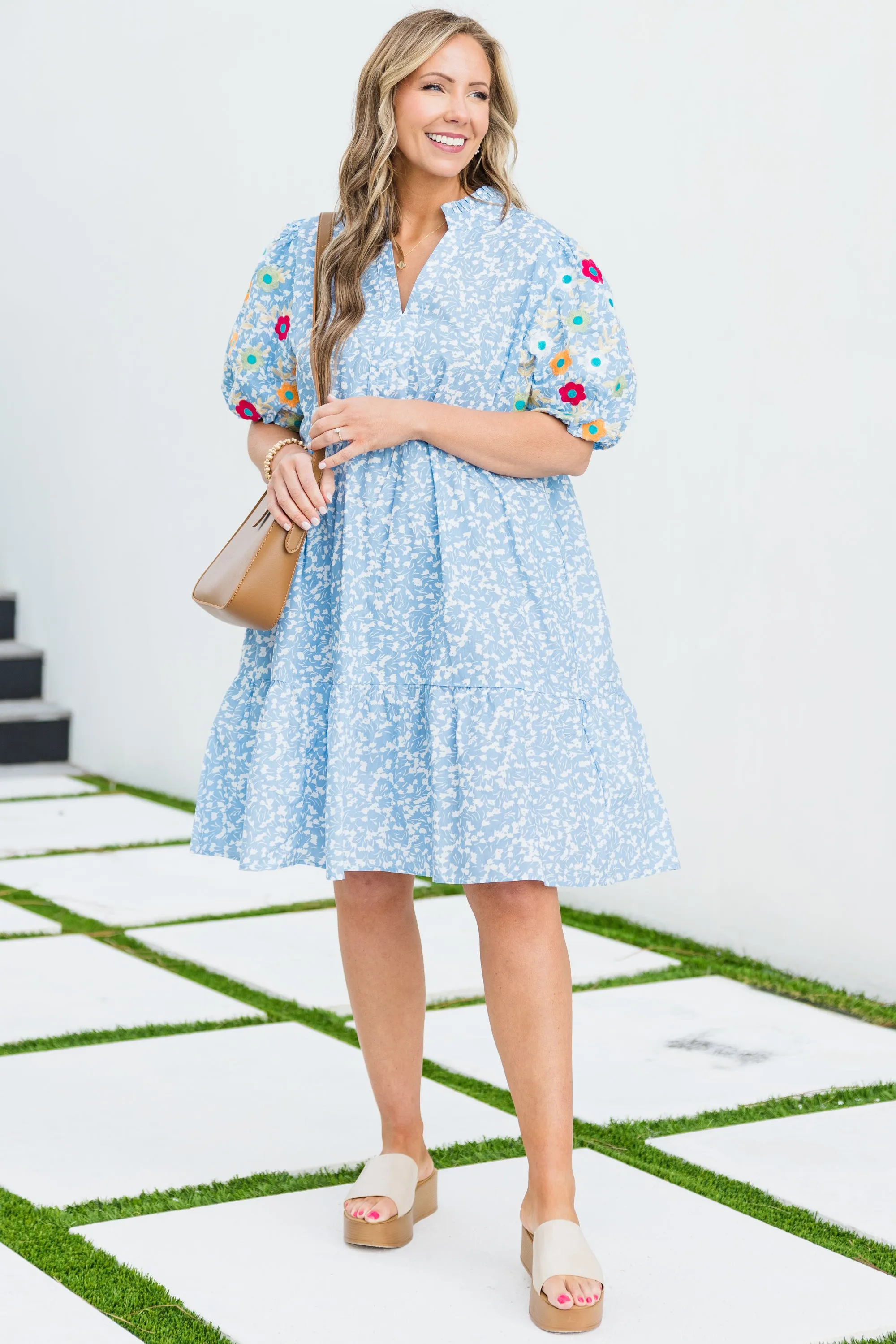 Easy Romance Dress, Blue