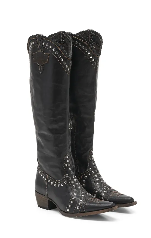 EL VAQUERO - Olys Wanted - Onyx - Western Cowgirl Boots